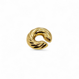 Ear Cuff Rolled C-inox