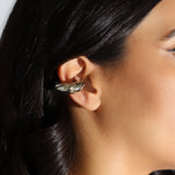 Ear Cuff Rolled C-inox