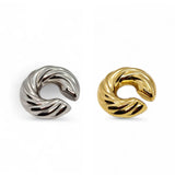 Ear Cuff Rolled C-inox