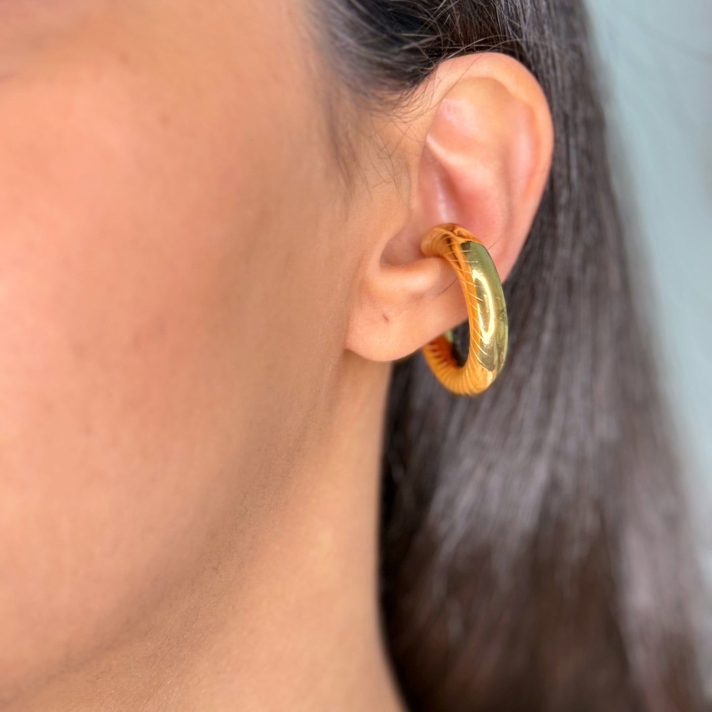Ear Cuff Slim C-Caterpillar