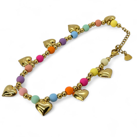 Cavigliera Rainbow Love