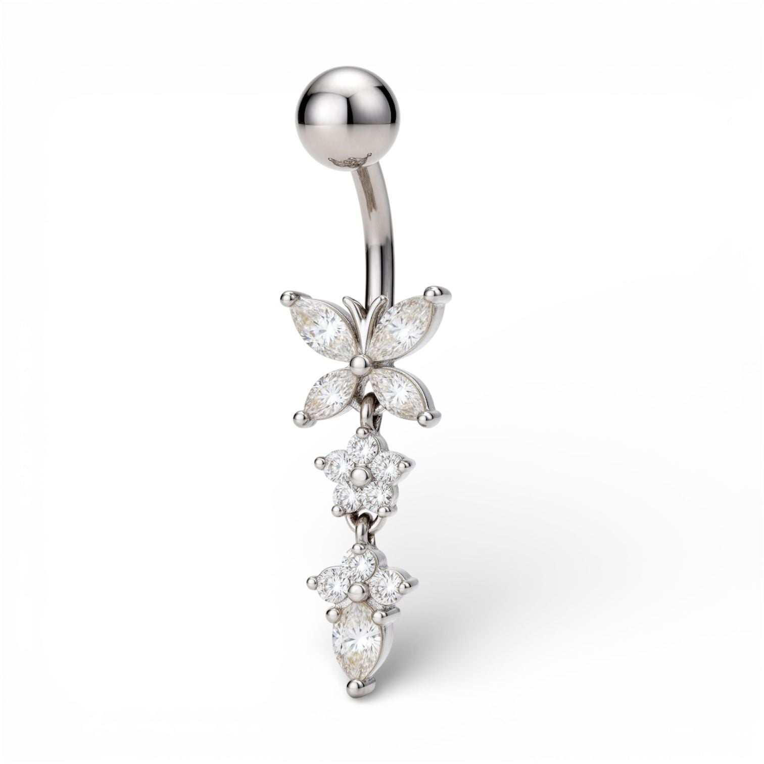 Navel Piercing Royal Butterfly